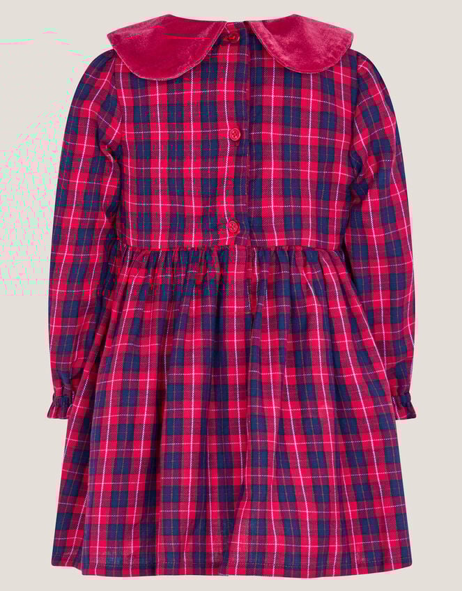 Baby Tartan Smock Dress, Red (RED), large
