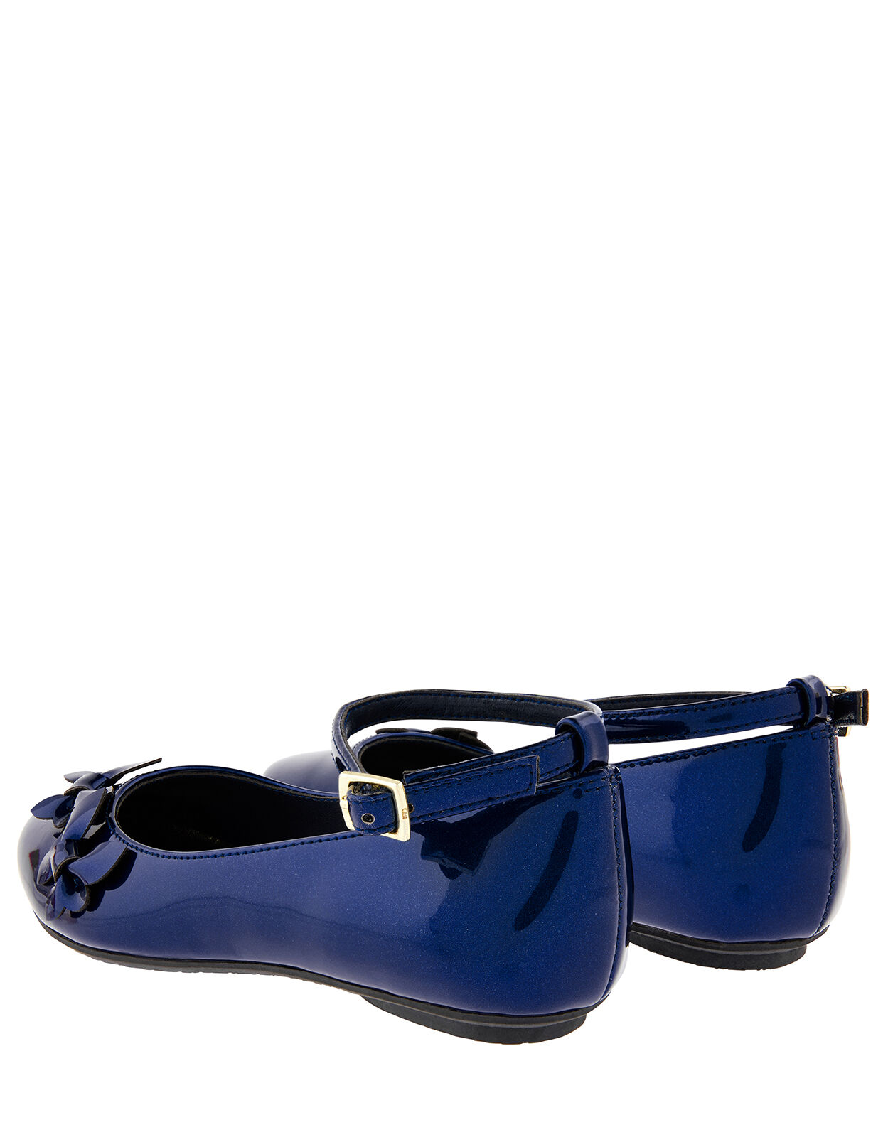 Navy blue hotsell patent leather flats