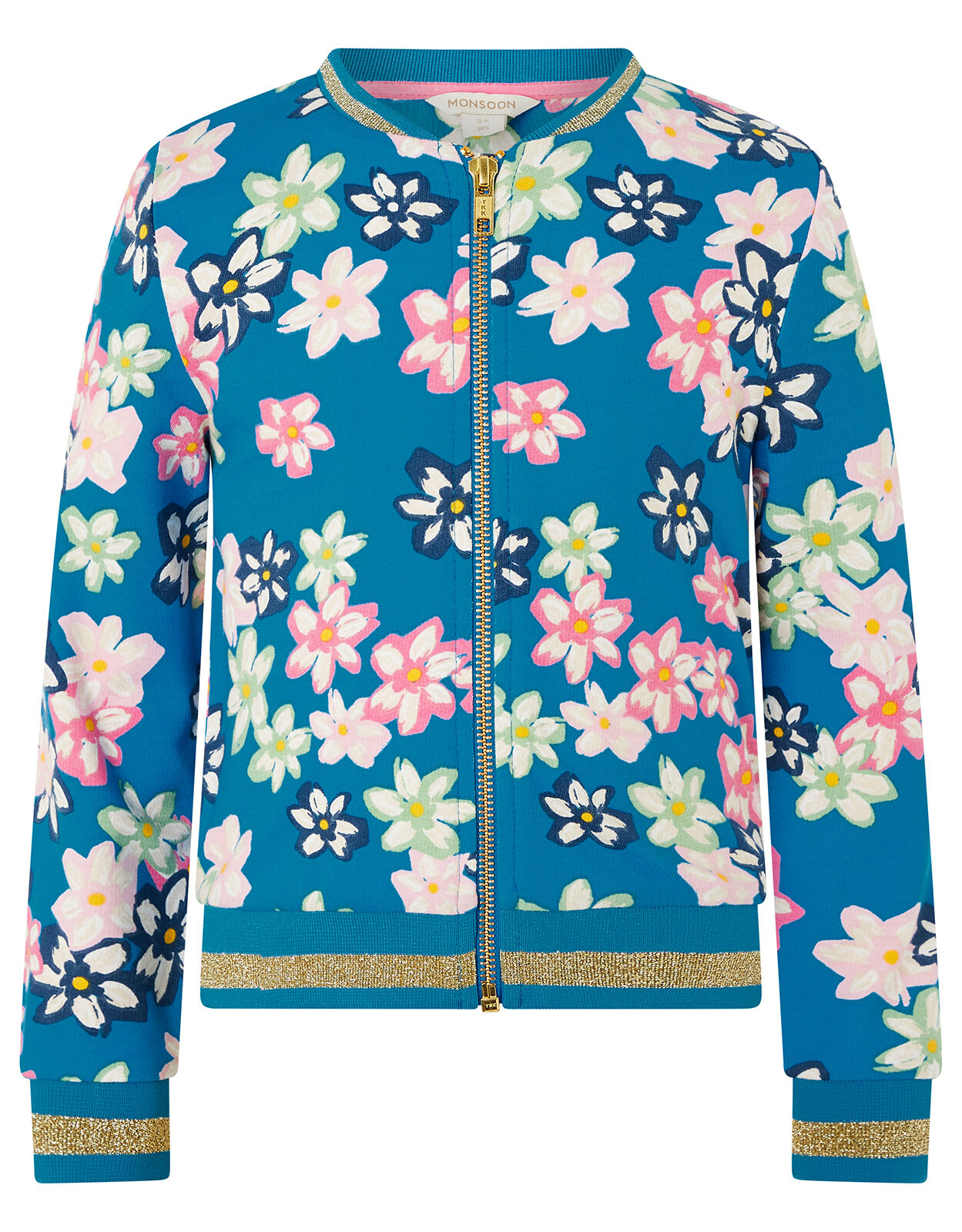 green floral bomber jacket