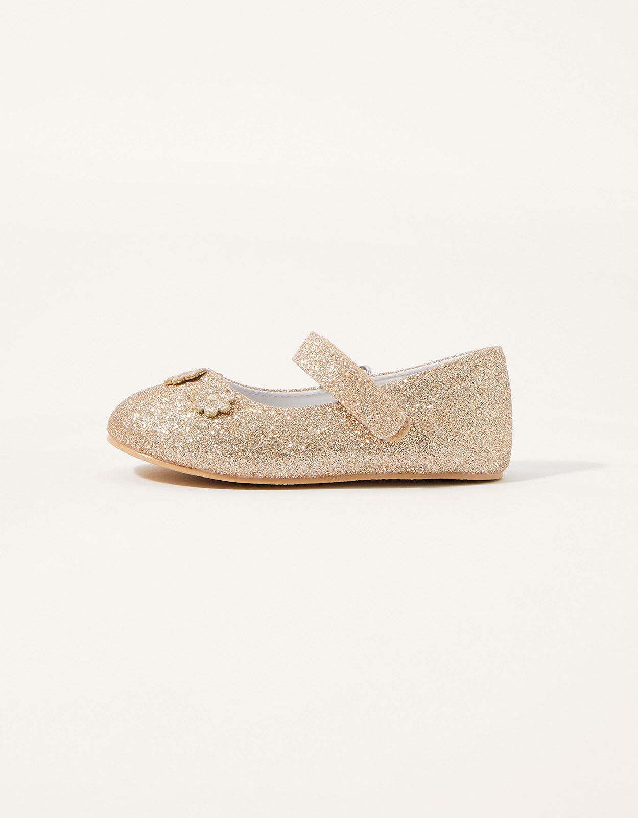Gold glitter clearance flower girl shoes