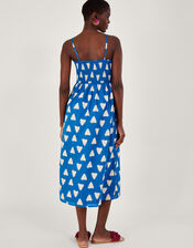 Triangle Batik Dye Cami Dress , Blue (BLUE), large