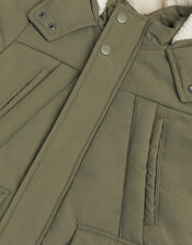 Water-Resistant Puffer Coat, Green (KHAKI), large