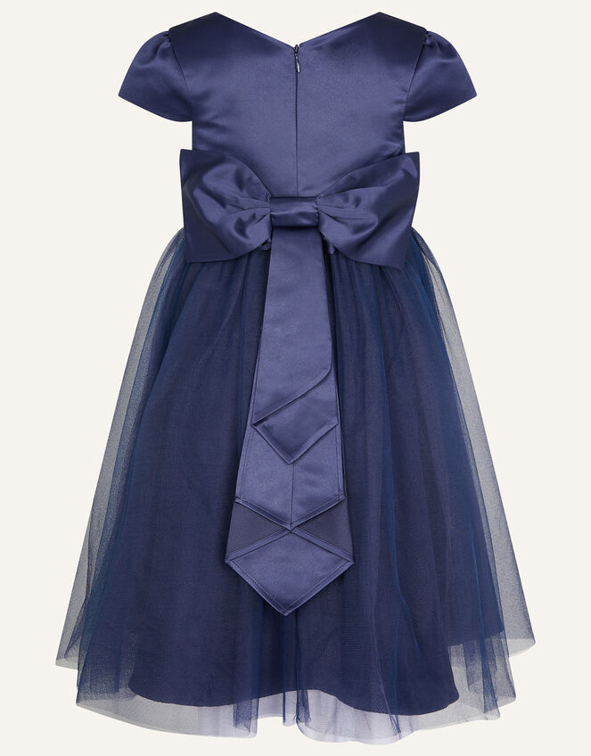 Tulle Bridesmaid Dress, Blue (NAVY), large