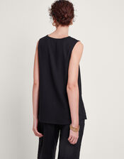 Cara Cutwork Top, Black (BLACK), large