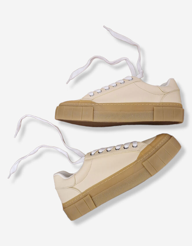 Good News Low Top Trainers, White (WHITE), large