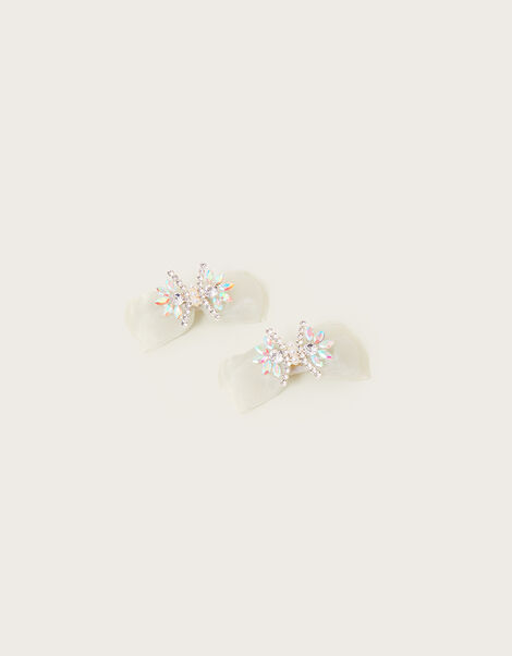 Land of Wonder Jewel Bow Clips Set of Two, , large