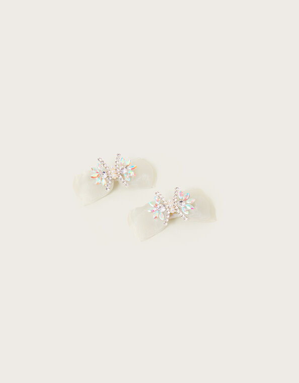 Land of Wonder Jewel Bow Clips Set of Two, , large
