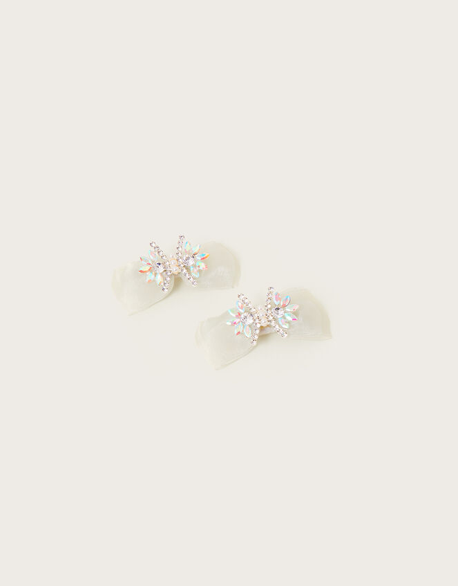 Land of Wonder Jewel Bow Clips Set of Two, , large