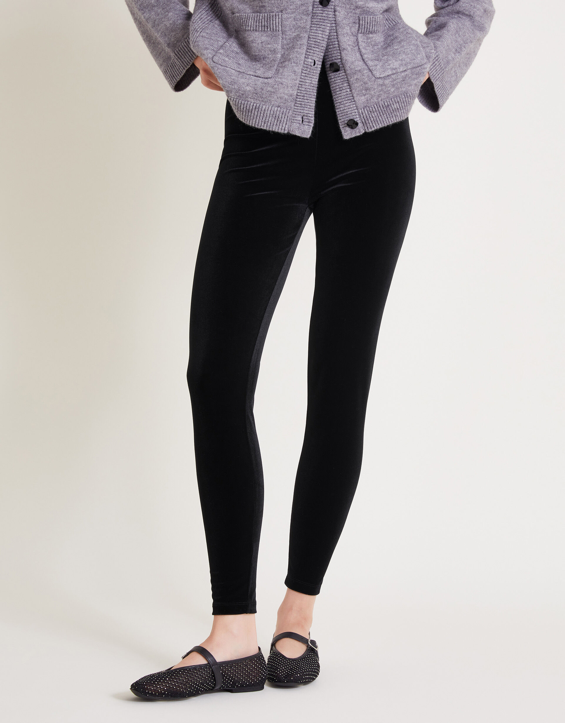 Vixie Velvet Leggings Black