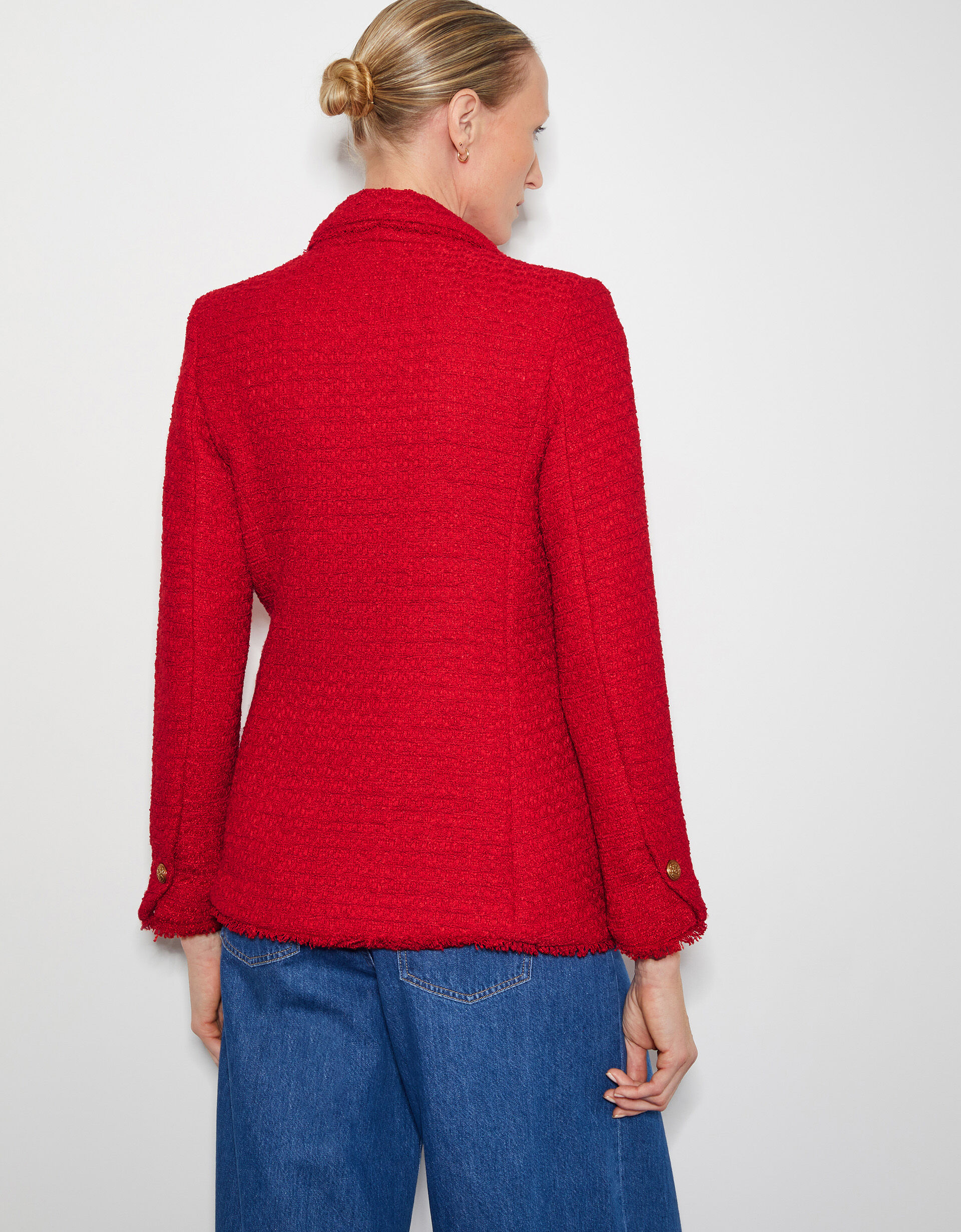Rubi Tweed Jacket Red
