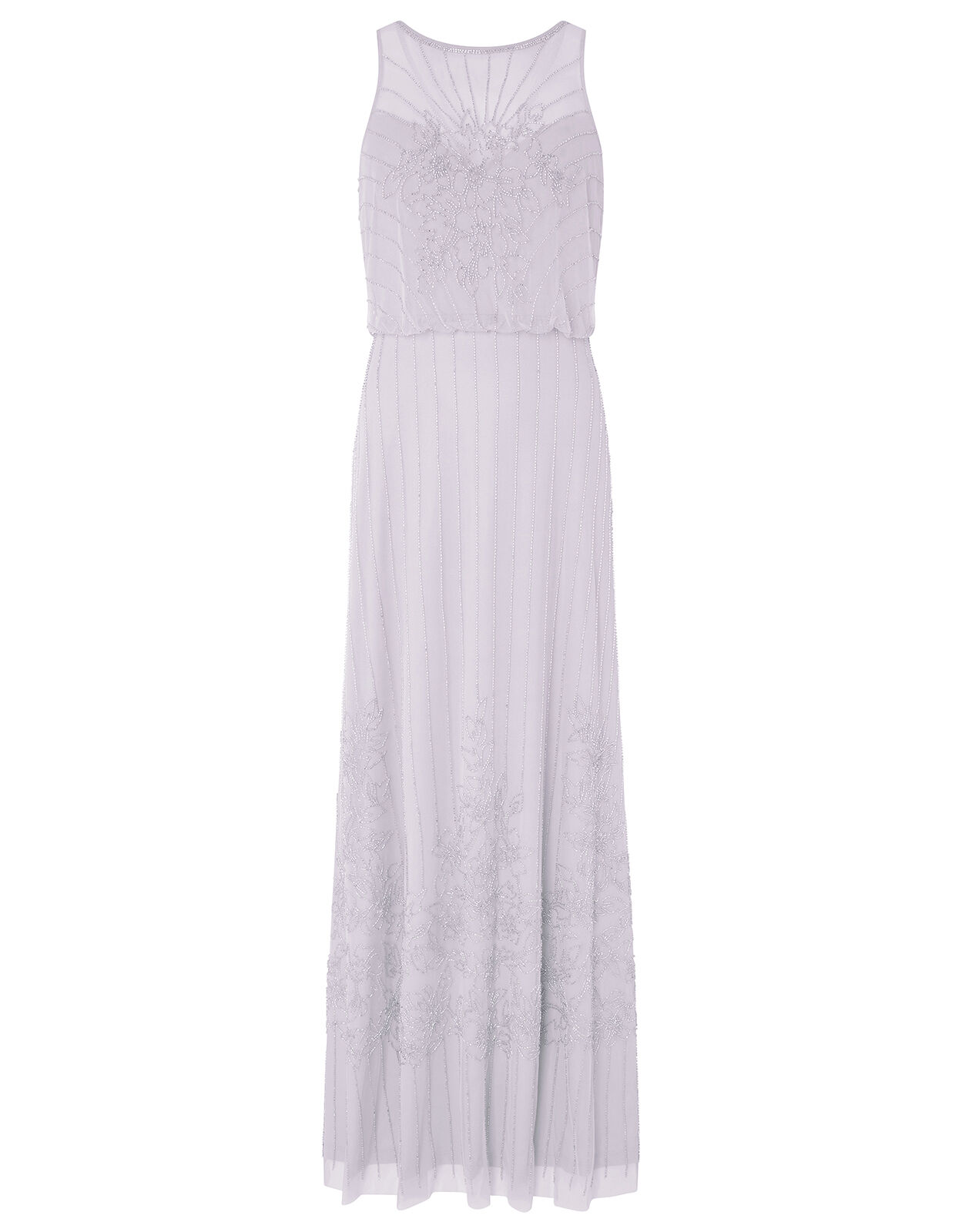 purple embellished maxi dress