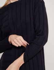 Jo Sweater Dress, Black (BLACK), large