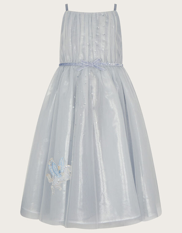 Land of Wonder Pegasus Diamante Shimmer Dress, Gray (GREY), large