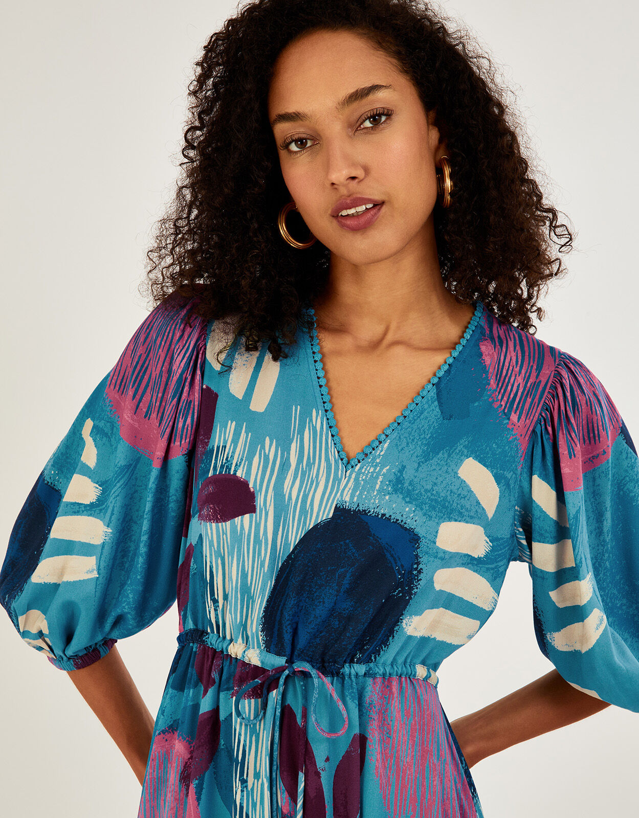 Monsoon teal cheap dress