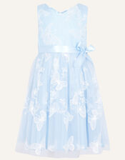 Bridget 3D Butterfly Dress, Blue (BLUE), large