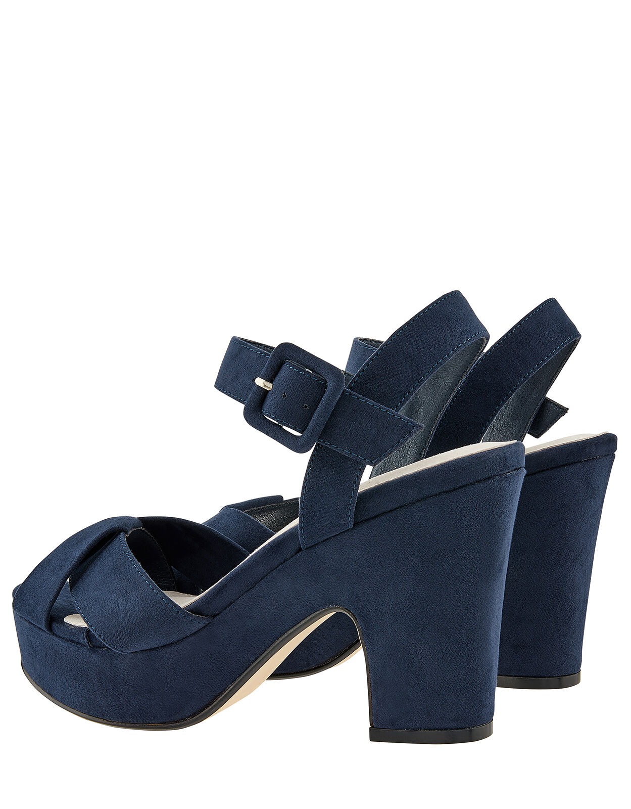 Navy blue best sale platform shoes