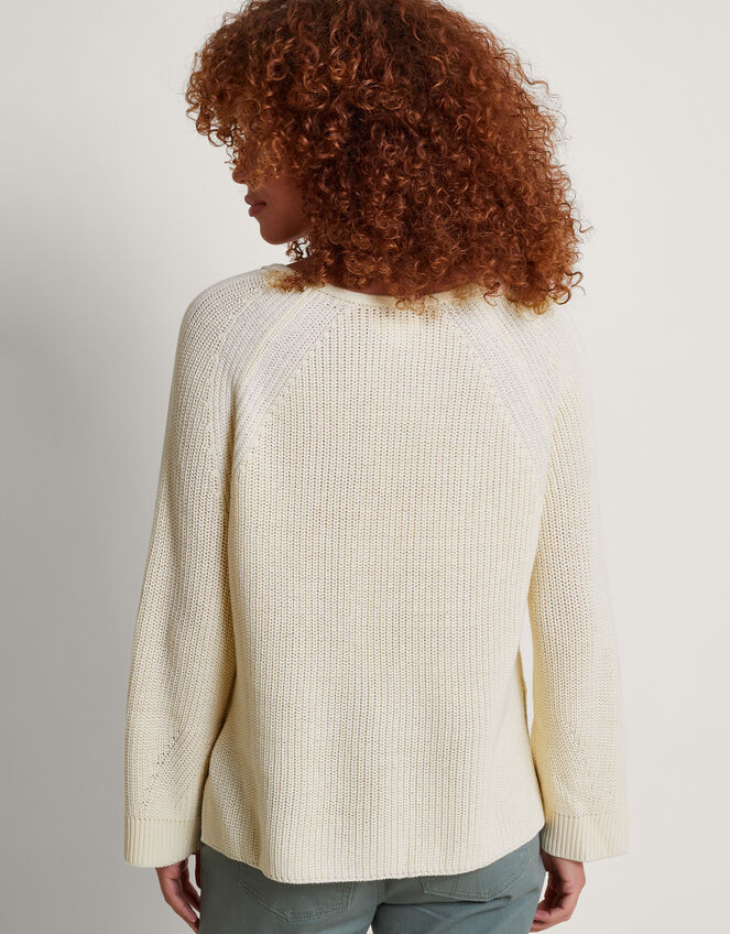 Rae Rib Jumper, Ivory (IVORY), large