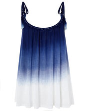 Amelia Dip-Dye Cami in LENZING™ ECOVERO™, Blue (BLUE), large