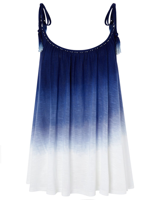 Amelia Dip-Dye Cami in LENZING™ ECOVERO™, Blue (BLUE), large