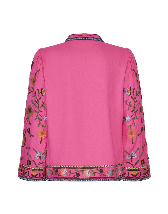East Suzani Embroidered Jacket, Pink (PINK), large