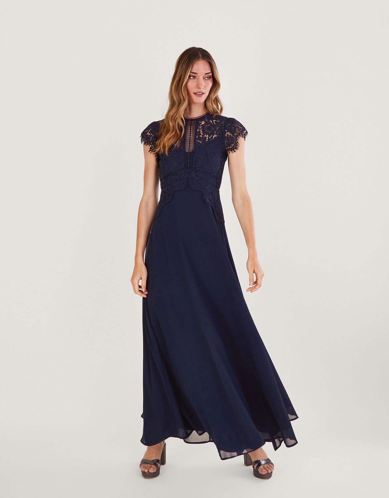 Navy blue long dress new arrivals