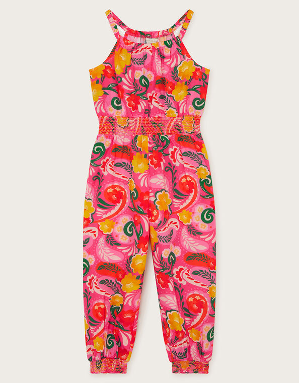 Floral Swirl Jumpsuit , Pink (PINK), large