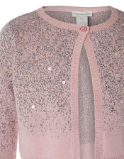 Sequin Knit Bolero in Organic Cotton, Pink (PINK), large