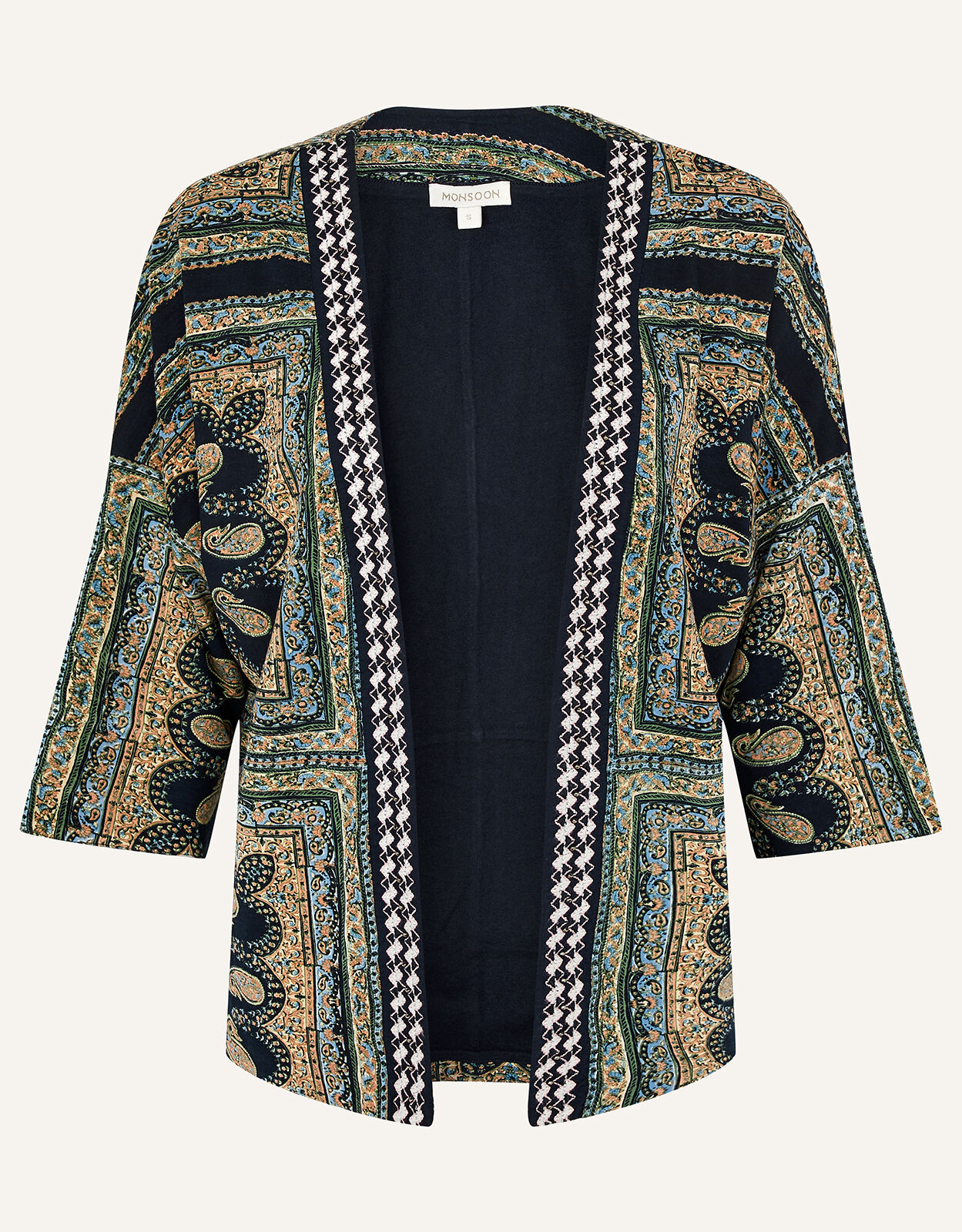 Holly Printed Kimono with LENZING ECOVERO Blue