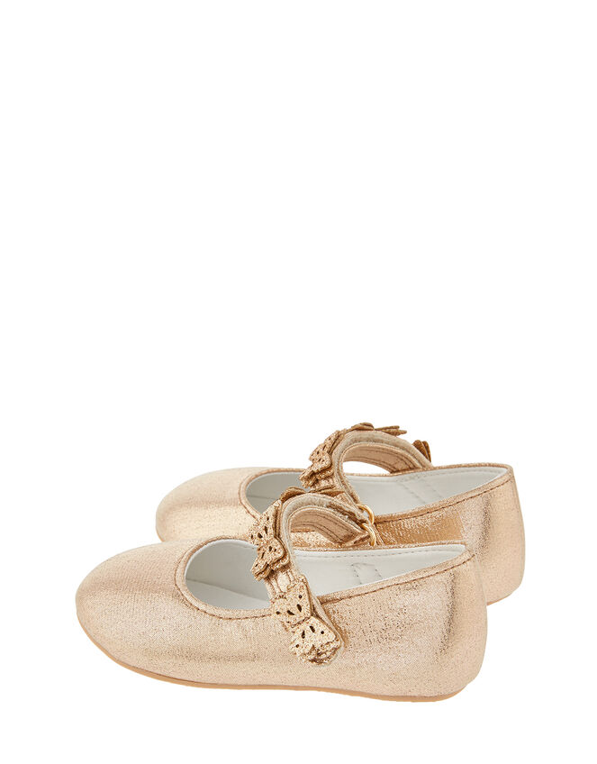 Baby Savannah Butterfly Walker Shoes, Gold (GOLD), large
