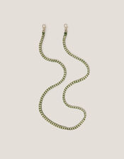 Braided Cord Phone Strap, Green (KHAKI), large