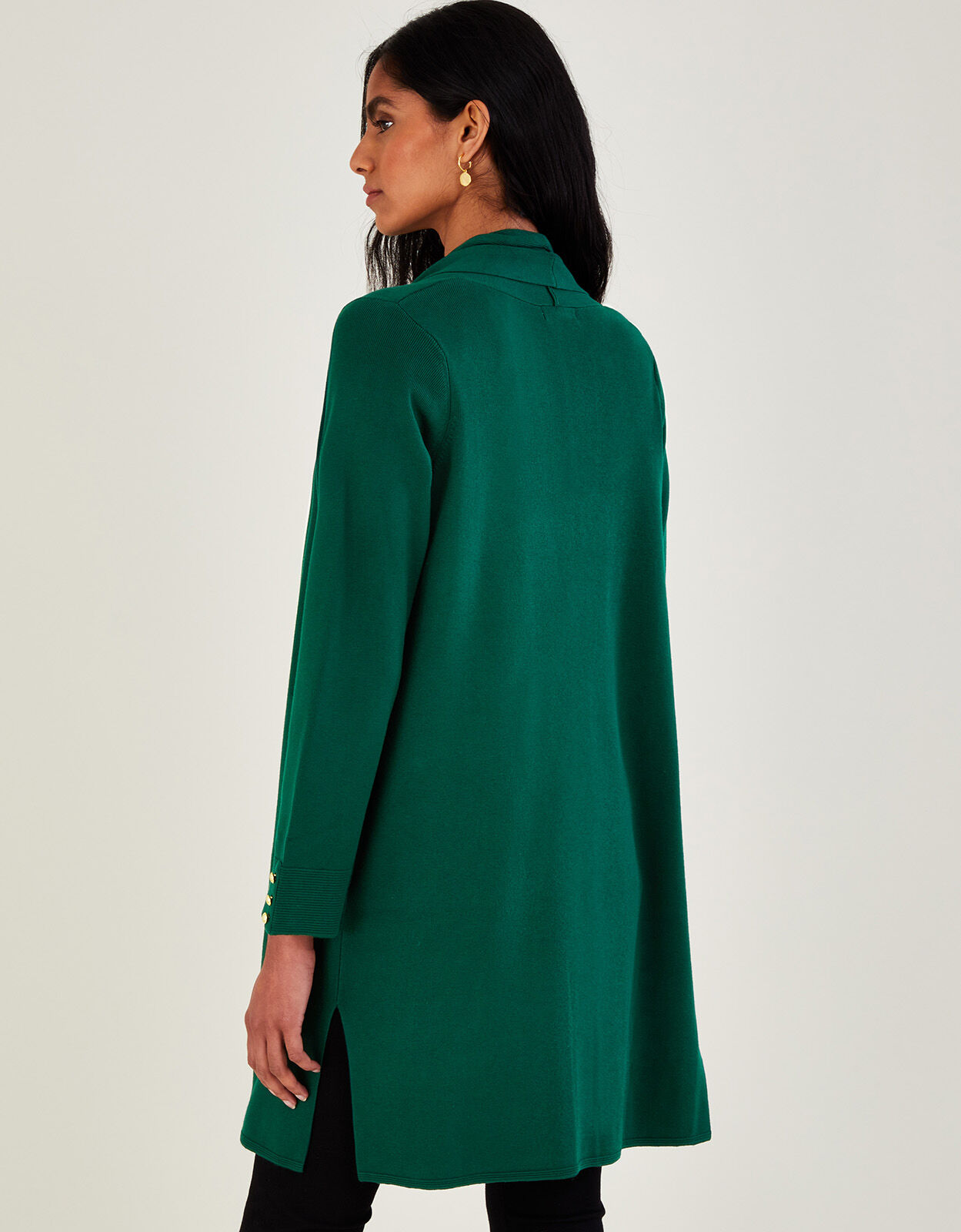 Dark green coatigan hot sale
