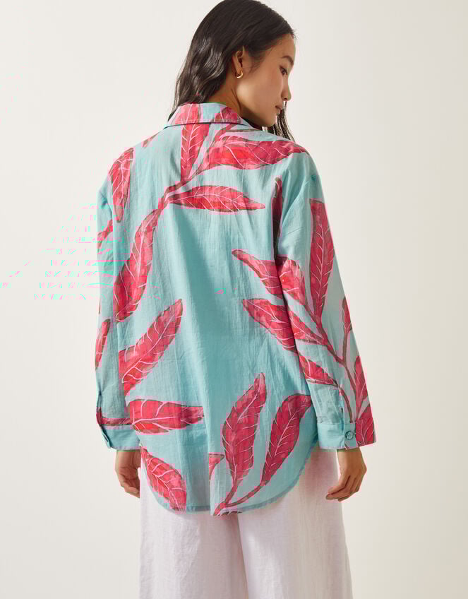 Pamela Palm Shirt, Green (MINT), large