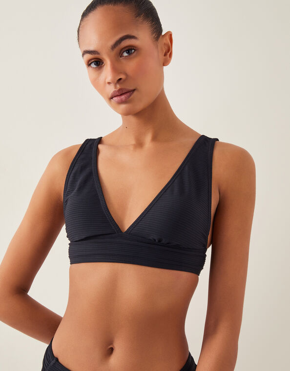 Kina Triangle Bikini Top, Black (BLACK), large
