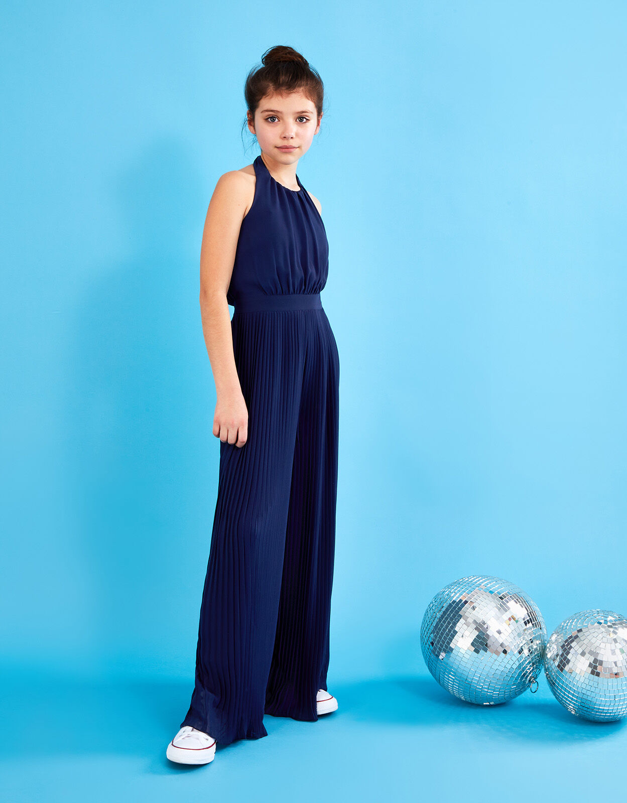 Hallie Halter Neck Prom Jumpsuit Blue Girls Dresses Monsoon Global