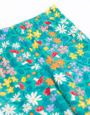 Frugi Libby Printed Leggings, Green (GREEN), large