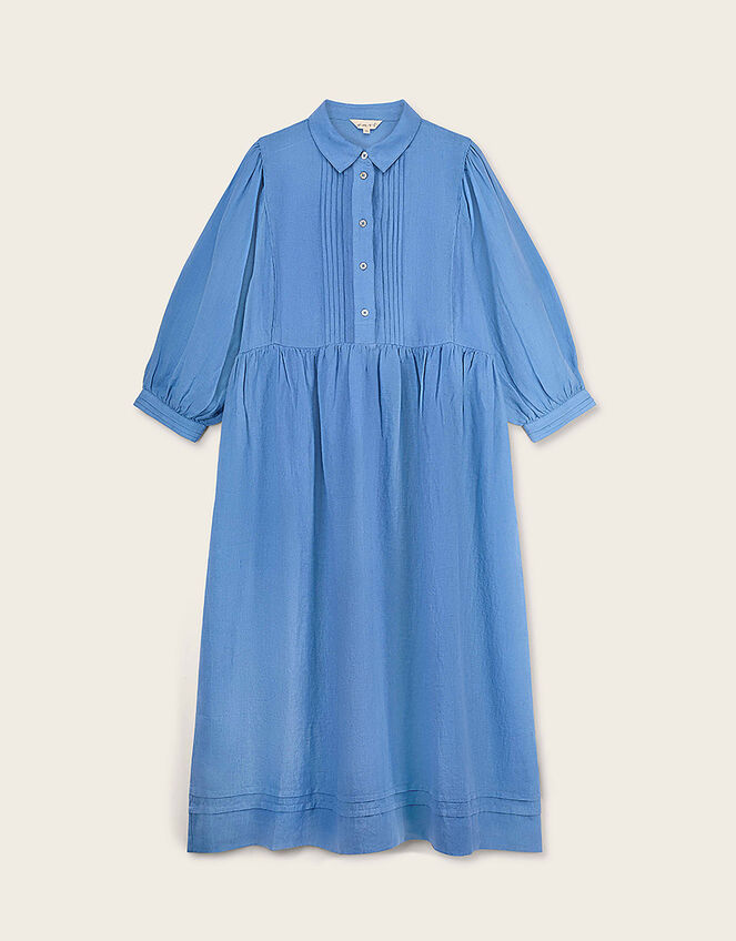 East Liza Linen Shirt Dress, Blue (BLUE), large
