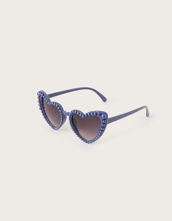 Bridal Heart Sunglasses, Blue (BLUE), large