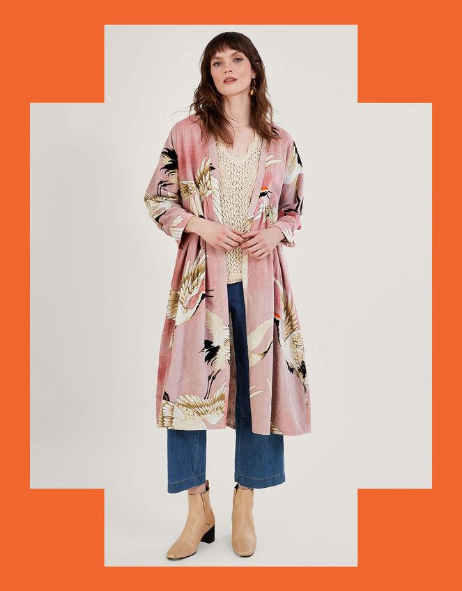One Hundred Stars Stork Print Duster, , large