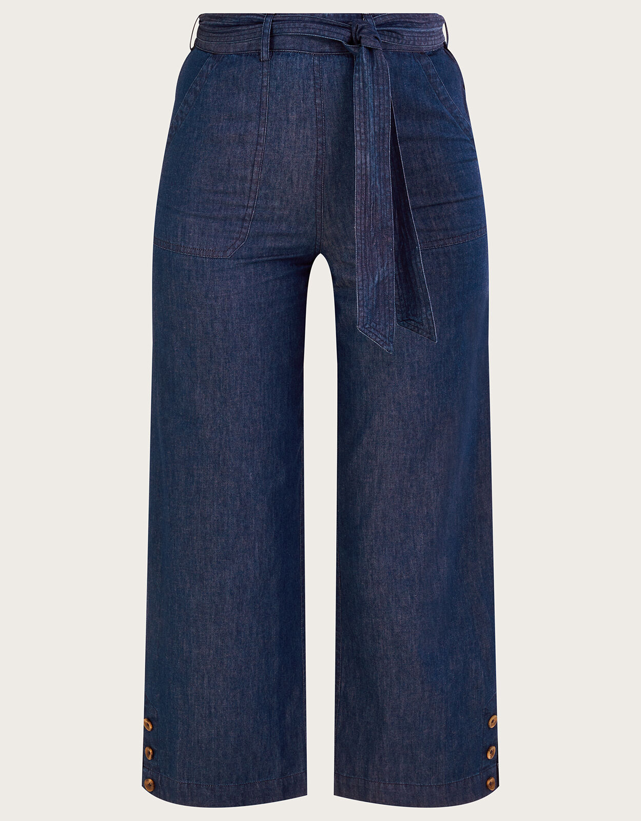 Denim Crop Pants Blue