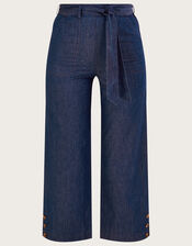Denim Crop Pants, Blue (DENIM BLUE), large