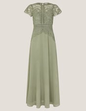 Monica Lace Bridesmaid Dress, Green (PALE GREEN), large