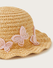 Baby Luna Butterfly Wave Hat, Natural (NATURAL), large