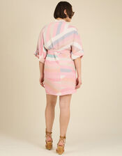 Tallulah and Hope Stripe Mini Dress, Multi (MULTI), large