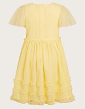 Buttercup Dobby Dress, Yellow (YELLOW), large