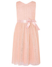 Glitter Tulle Wrap Dress, Pink (PINK), large