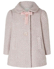 Baby Tweed Coat, Pink (PINK), large