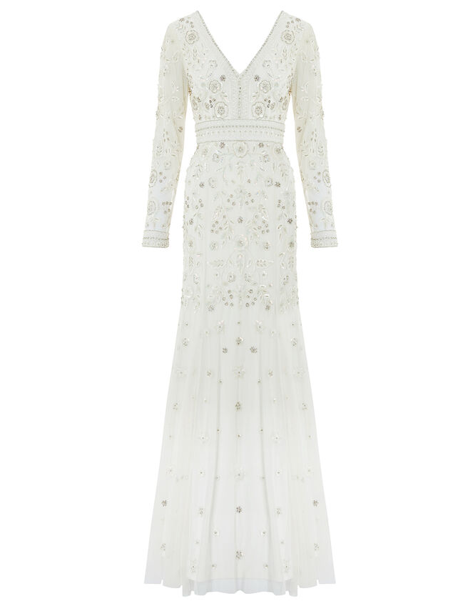 Elizabeth Embellished Wedding Dress, Ivory (IVORY), large