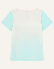 Sequin Unicorn Ice Cream Top, Blue (TURQUOISE), large