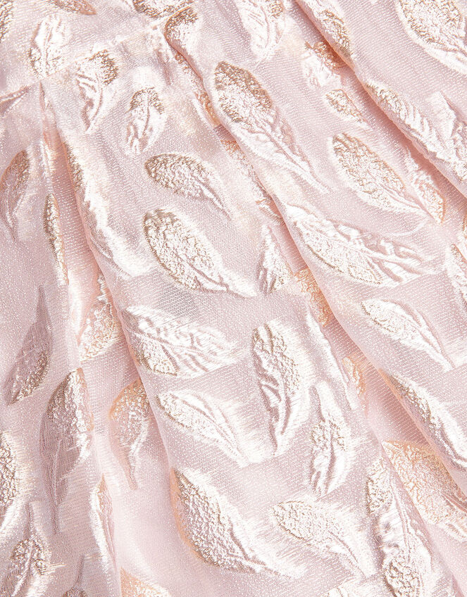 Baby Feather Jacquard Dress, Pink (PINK), large