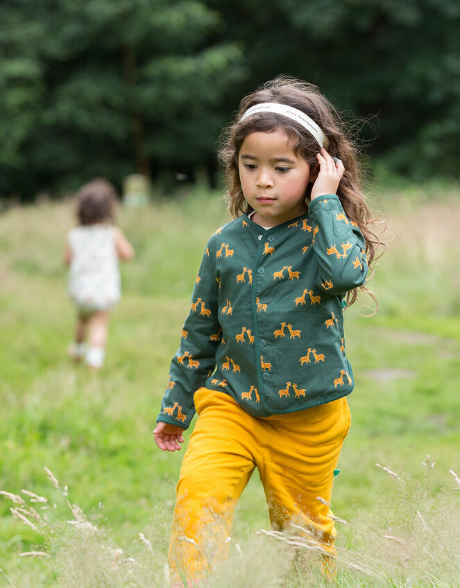 Little Green Radicals Giraffe Days Reversible Jacket, Green (GREEN), large